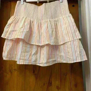 Vineyard Vines Harbor Smocked Skirt Neon Rosa~Large NWT